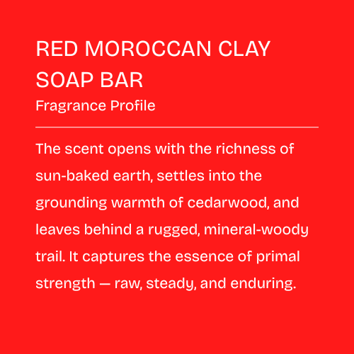 RED MOROCCAN CLAY SOAP BAR
